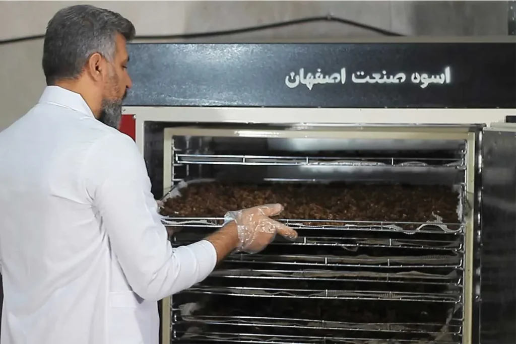 خشک کردن کشمش با دستگاه خشک کن اسوه صنعت اصفهان