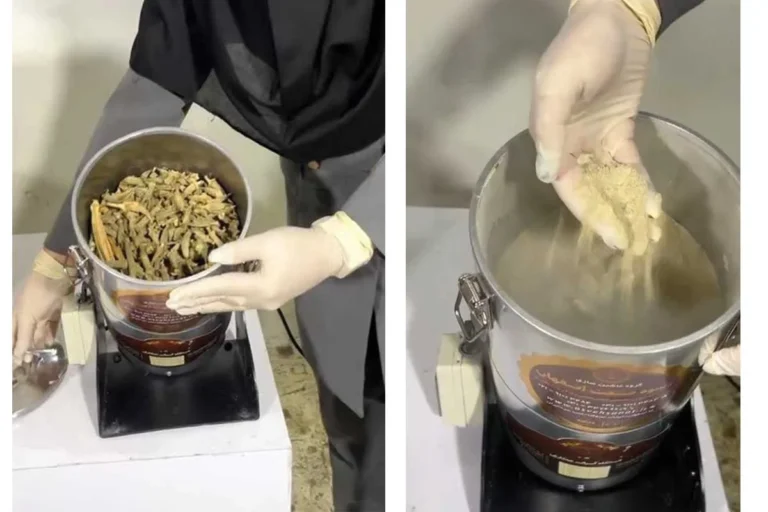 آسیاب بامیه با دستگاه آسیاب گهواره ای اسوه صنعت اصفهان