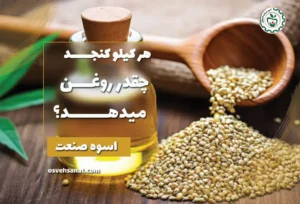 هر کیلو کنجد چقدر روغن می دهد